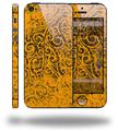 Folder Doodles Orange - Decal Style Vinyl Skin (fits Apple Original iPhone 5, NOT the iPhone 5C or 5S)