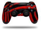 WraptorSkinz Skin compatible with Sony PS4 Dualshock Controller PlayStation 4 Original Slim and Pro Zebra Red (CONTROLLER NOT INCLUDED)