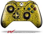 Decal Skin Wrap fits Microsoft XBOX One Wireless Controller Folder Doodles Yellow
