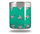 Skin Decal Wrap for Yeti Rambler Lowball - Paper Planes Turquoise