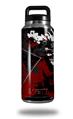 Skin Decal Wrap for Yeti Rambler Bottle 36oz Baja 0003 Red Dark (YETI NOT INCLUDED)