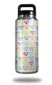 WraptorSkinz Skin Decal Wrap for Yeti Rambler Bottle 36oz Kearas Hearts White  (YETI NOT INCLUDED)