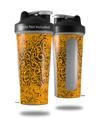 Decal Style Skin Wrap works with Blender Bottle 28oz Folder Doodles Orange (BOTTLE NOT INCLUDED)