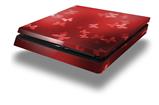 Vinyl Decal Skin Wrap compatible with Sony PlayStation 4 Slim Console Bokeh Butterflies Red (PS4 NOT INCLUDED)