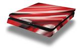 Vinyl Decal Skin Wrap compatible with Sony PlayStation 4 Slim Console Paint Blend Red (PS4 NOT INCLUDED)