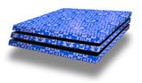Vinyl Decal Skin Wrap compatible with Sony PlayStation 4 Pro Console Gothic Punk Pattern Blue (PS4 NOT INCLUDED)