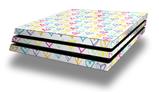 Vinyl Decal Skin Wrap compatible with Sony PlayStation 4 Pro Console Kearas Hearts White (PS4 NOT INCLUDED)