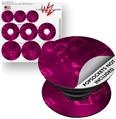 Decal Style Vinyl Skin Wrap 3 Pack for PopSockets Bokeh Music Hot Pink (POPSOCKET NOT INCLUDED)