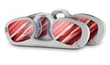 Decal Style Vinyl Skin Wrap 2 Pack for Nooz Glasses Rectangle Case Paint Blend Red (NOOZ NOT INCLUDED) by WraptorSkinz