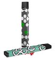 Skin Decal Wrap 2 Pack for Juul Vapes Locknodes 04 Green JUUL NOT INCLUDED