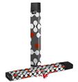 Skin Decal Wrap 2 Pack for Juul Vapes Locknodes 04 Red Dark JUUL NOT INCLUDED
