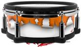 Skin Wrap works with Roland vDrum Shell PD-108 Drum Ripped Colors Orange White (DRUM NOT INCLUDED)