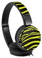 Decal style Skin Wrap for Sony MDR ZX110 Headphones Zebra Yellow (HEADPHONES NOT INCLUDED)