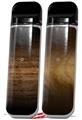 Skin Decal Wrap 2 Pack for Smok Novo v1 Exotic Wood Pommele Sapele Burst Black VAPE NOT INCLUDED