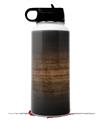 Skin Wrap Decal compatible with Hydro Flask Wide Mouth Bottle 32oz Exotic Wood Pommele Sapele Burst Black (BOTTLE NOT INCLUDED)