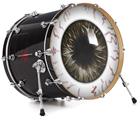 Vinyl Decal Skin Wrap for 22" Bass Kick Drum Head Eyeball Brown - DRUM HEAD NOT INCLUDED