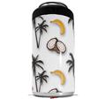 WraptorSkinz Skin Decal Wrap compatible with Yeti 16oz Tall Colster Can Cooler Insulator Coconuts Palm Trees and Bananas White (COOLER NOT INCLUDED)