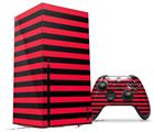 WraptorSkinz Skin Wrap compatible with the 2020 XBOX Series X Console and Controller Stripes Red (XBOX NOT INCLUDED)