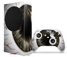 WraptorSkinz Skin Wrap compatible with the 2020 XBOX Series S Console and Controller Eyeball Brown (XBOX NOT INCLUDED)