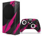 WraptorSkinz Skin Wrap compatible with the 2020 XBOX Series S Console and Controller Jagged Camo Hot Pink (XBOX NOT INCLUDED)