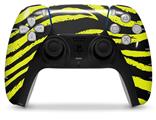 WraptorSkinz Skin Wrap compatible with the Sony PS5 DualSense Controller Zebra Yellow (CONTROLLER NOT INCLUDED)