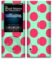 iPod Nano 5G Skin - Kearas Polka Dots Pink And Blue