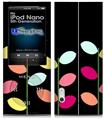 iPod Nano 5G Skin - Plain Leaves On Black