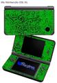 Folder Doodles Green - Decal Style Skin fits Nintendo DSi XL (DSi SOLD SEPARATELY)