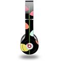 WraptorSkinz Skin Decal Wrap compatible with Beats Solo HD (Original) Plain Leaves On Black (HEADPHONES NOT INCLUDED)