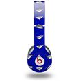 WraptorSkinz Skin Decal Wrap compatible with Beats Solo HD (Original) Paper Planes Royal Blue (HEADPHONES NOT INCLUDED)