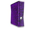 Folder Doodles Purple Decal Style Skin for XBOX 360 Slim Vertical