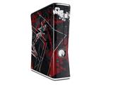 Baja 0003 Red Dark Decal Style Skin for XBOX 360 Slim Vertical