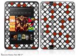 Locknodes 05 Red DarkDecal Style Skin fits 2012 Amazon Kindle Fire HD 7 inch