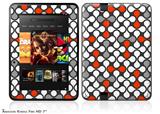 Locknodes 05 RedDecal Style Skin fits 2012 Amazon Kindle Fire HD 7 inch
