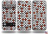 Locknodes 05 Red Dark Decal Style Vinyl Skin - fits Apple iPod Touch 5G (IPOD NOT INCLUDED)