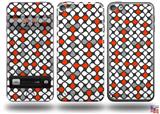 Locknodes 05 Red Decal Style Vinyl Skin - fits Apple iPod Touch 5G (IPOD NOT INCLUDED)