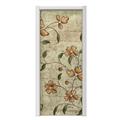 Flowers and Berries Orange Door Skin (fits doors up to 34x84 inches)