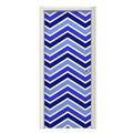 Zig Zag Blues Door Skin (fits doors up to 34x84 inches)