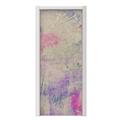 Pastel Abstract Pink and Blue Door Skin (fits doors up to 34x84 inches)