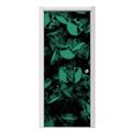 Skulls Confetti Seafoam Green Door Skin (fits doors up to 34x84 inches)