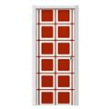 Squared Red Dark Door Skin (fits doors up to 34x84 inches)