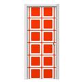 Squared Red Door Skin (fits doors up to 34x84 inches)
