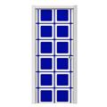 Squared Royal Blue Door Skin (fits doors up to 34x84 inches)