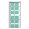 Squared Seafoam Green Door Skin (fits doors up to 34x84 inches)