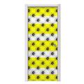 Kearas Daisies Stripe Yellow Door Skin (fits doors up to 34x84 inches)
