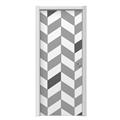 Chevrons Gray And Charcoal Door Skin (fits doors up to 34x84 inches)