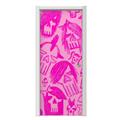 Skull Sketches Pink Door Skin (fits doors up to 34x84 inches)
