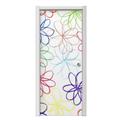 Kearas Flowers on White Door Skin (fits doors up to 34x84 inches)