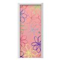 Kearas Flowers on Pink Door Skin (fits doors up to 34x84 inches)