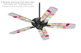 Plain Leaves On Gray - Ceiling Fan Skin Kit fits most 52 inch fans (FAN and BLADES SOLD SEPARATELY)